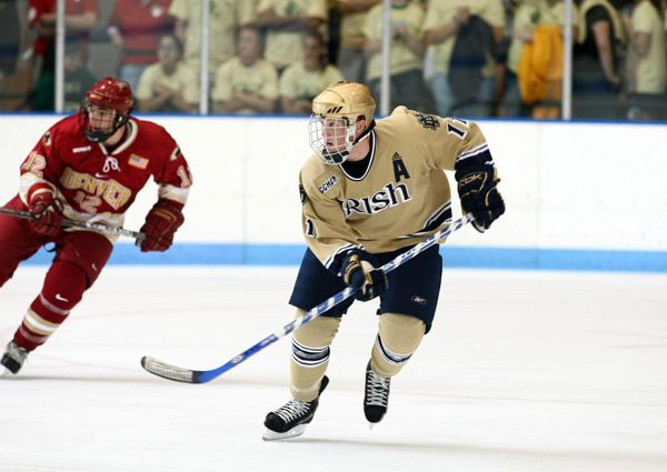 Senior right wing Erik Condra will serve as captain of the 2008-09 Notre Dame hockey team.