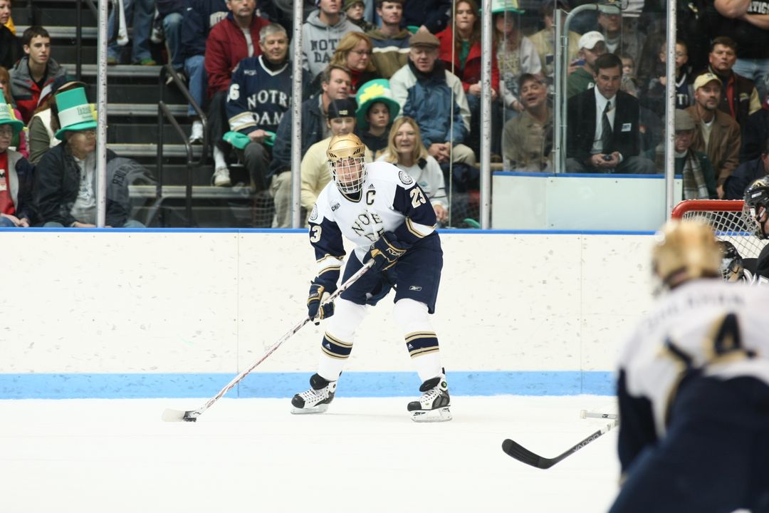 Senior captain Mark Van Guilder equaled the Notre Dame record for consecutive games played on Friday night when he played in his 153rd consecutive game.
