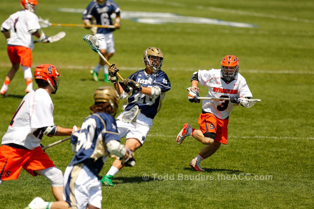Midfielder/faceoff specialist Nick Ossello had a goal and two assists against Syracuse in the ACC title game.