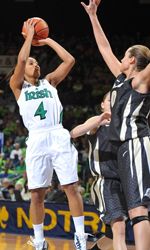 Junior guard Skylar Diggins has been named to the Wooden Award and Wade Trophy watch lists in the past six weeks, in addition to earning first-team preseason All-America honors from <i>The Sporting News</i> and <i>Athlon Sports</i>.