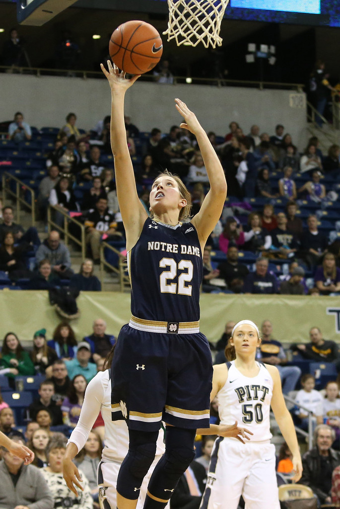 #3 Irish Top Pittsburgh, 65-55, for Muffet McGraw's 800th