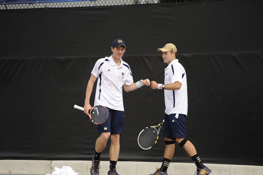 Alex Lawson (left) and Billy Pecor (right) are on to the quarterfinals of the main doubles draw at the ITA All-American Championships.