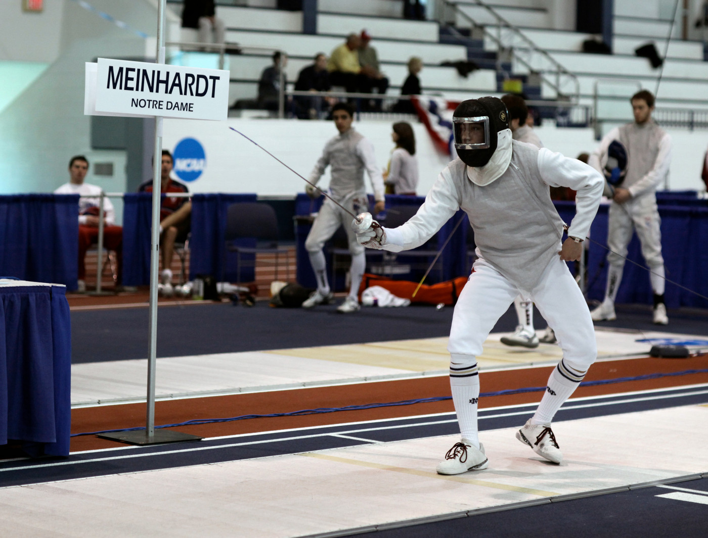 Irish Fencing Shines At Northwestern Duals Senior Gerek Meinhardt made his regular season debut Saturday at the Northwestern Duals