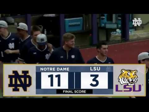 Highlights | @NDbaseball at LSU Game 3 (2018)