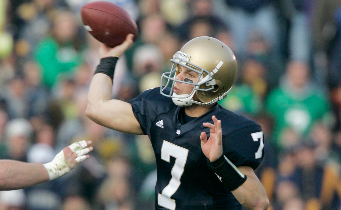 Sophomore QB Jimmy Clausen and his Notre Dame teammates will open the 120th season of Fighting Irish football Saturday with a 3:43 p.m. (ET) game against San Diego State at Notre Dame Stadium.