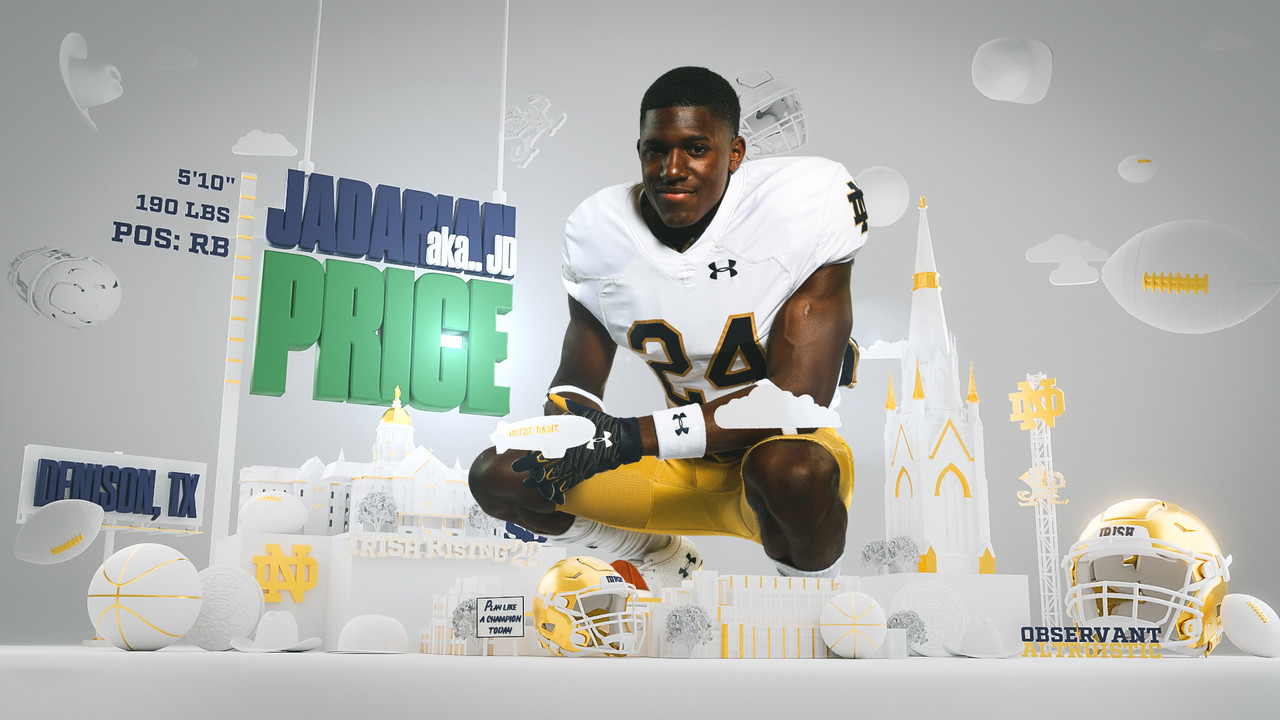 #IrishRising22 – Jadarian Price – Notre Dame Fighting Irish – Official ...