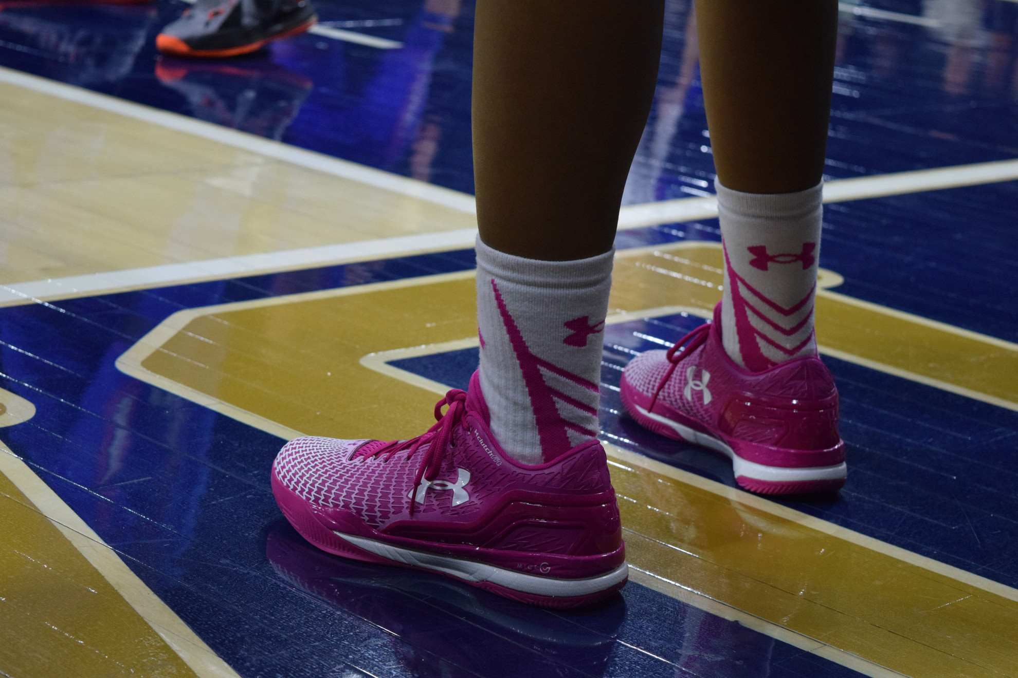 Notre Dame Women’s Basketball Expands Pink Zone Efforts This Season The Notre Dame women's basketball program is expanding its Pink Zone efforts this year, with merchandise and donation buckets on hand for Monday's game against No. 8/7 Louisville at Purcell Pavilion (7 p.m. ET on ESPN2).