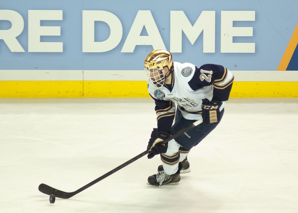 Notre Dame Men's Ice Hockey falls to St. Cloud State on 03-30-2013