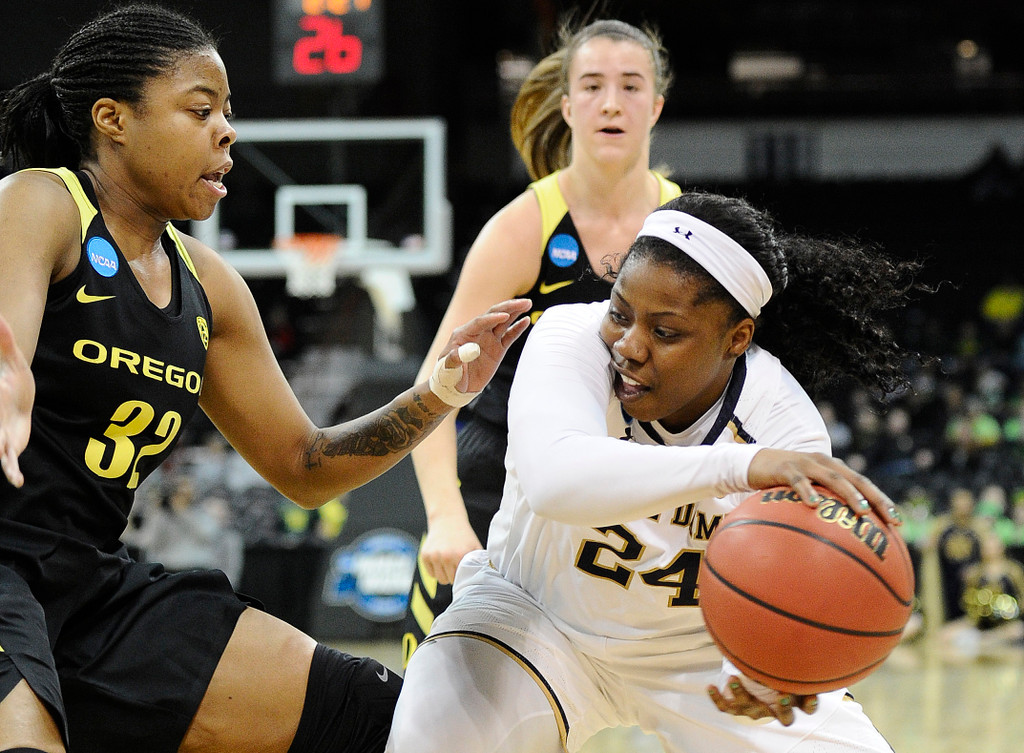 NCAA Elite Eight: ND WBB vs. Oregon (USATSI)