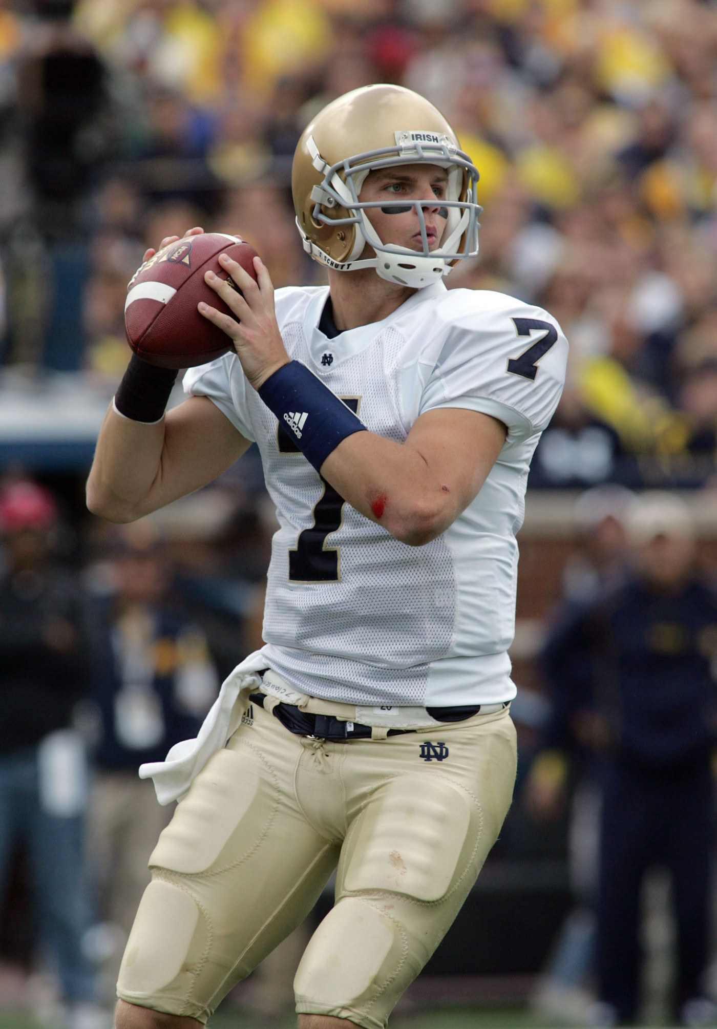 Jimmy Clausen Named To 2008 O’Brien Quarterback Award Watch List Notre Dame Michigan Football