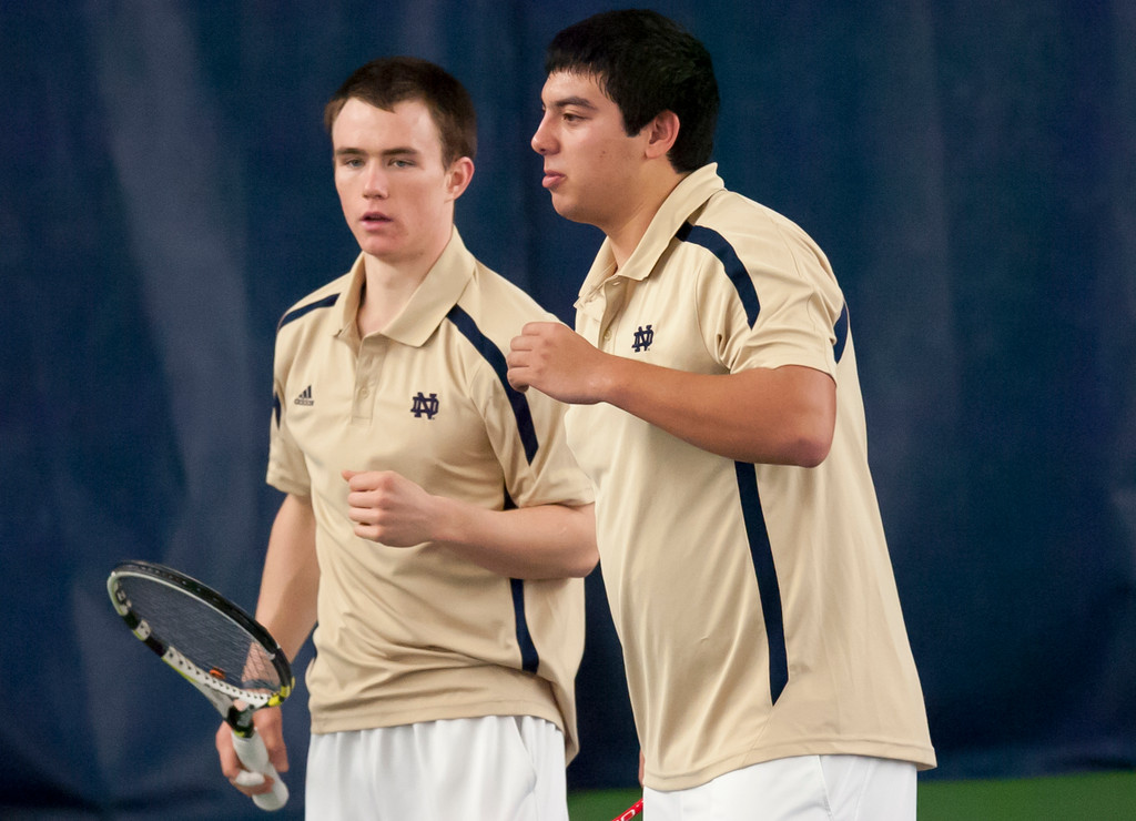Notre Dame Men's Tennis vs Michigan on 02-16-2013