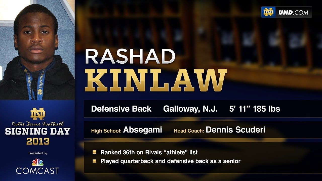Rashad Kinlaw - 2013 Notre Dame Football Signee
