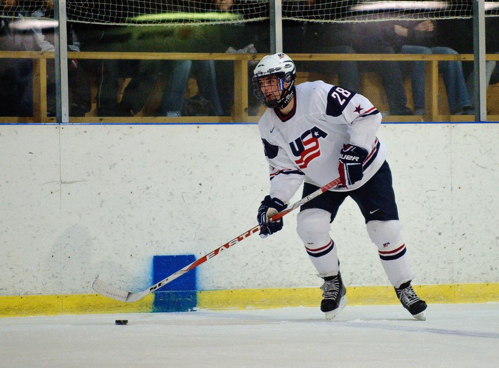 Freshman defenseman Stephen Johns was selected in the second round of the NHL Entry Draft by the Chicago Blackhawks.