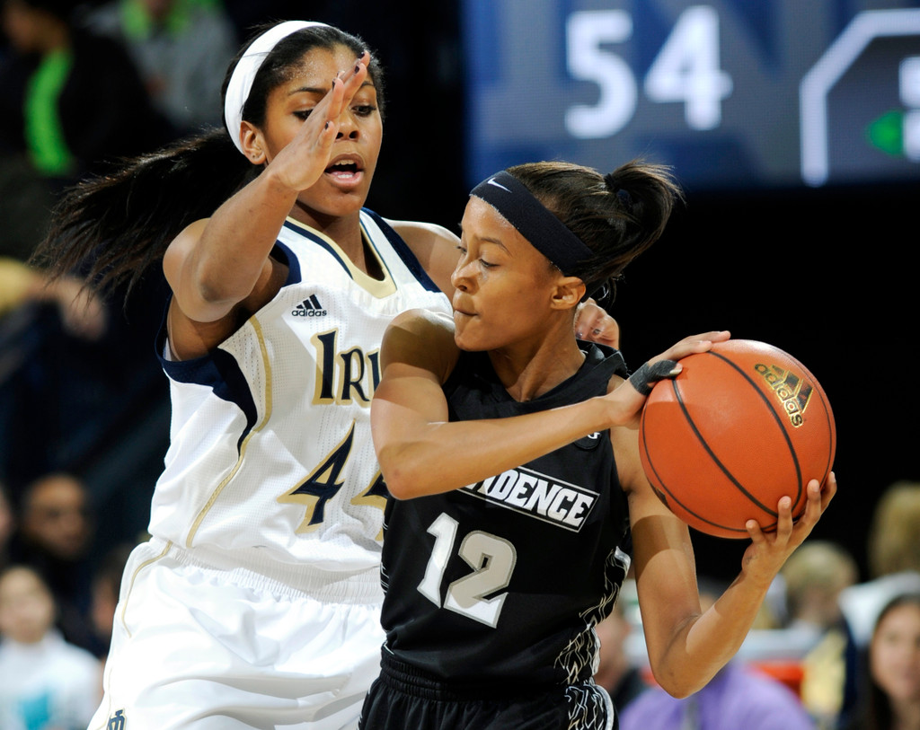 No. 2 Notre Dame Races By Providence, 89-44 (AP)