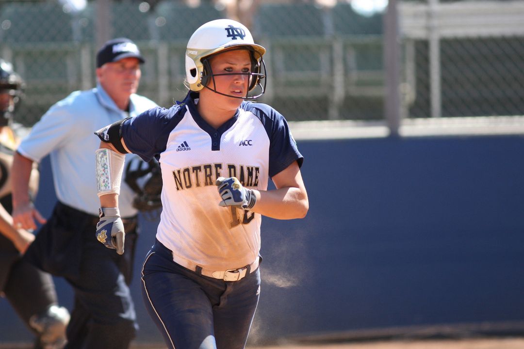 Megan Sorlie made 23 starts in right field for Notre Dame as a sophomore in 2014