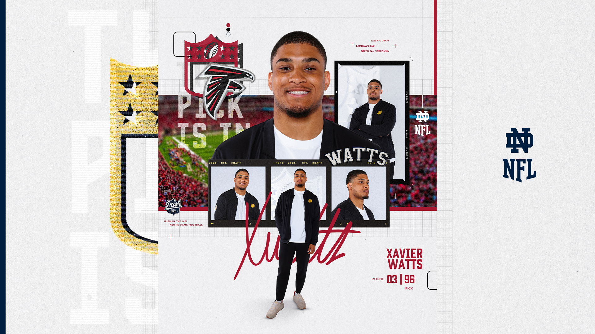 Xavier Watts Drafted 96th Overall In NFL Draft By Atlanta Xavier Watts Drafted 96th Overall In NFL Draft By Atlanta