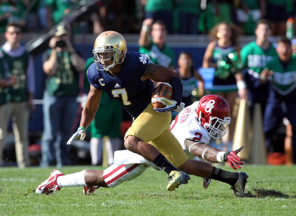 Notre Dame WR TJ Jones has grown both on and off the field during his time with the Fighting Irish.