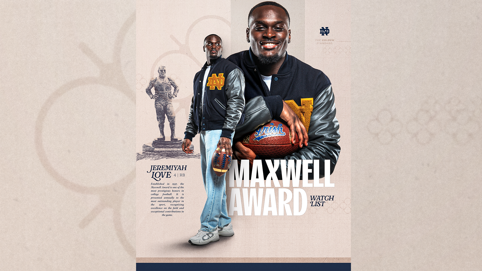 Love Named To 2025 Maxwell Award Watch List Love Named To 2025 Maxwell Award Watch List
