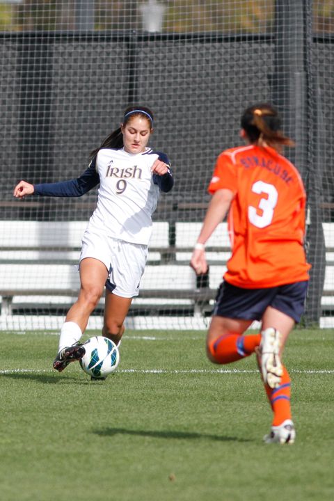 Sophomore forward Lauren Bohaboy scored the match-winning goal in the 53rd minute of last Friday's 3-1 victory over Milwaukee in the first round of the NCAA Championship at Alumni Stadium.