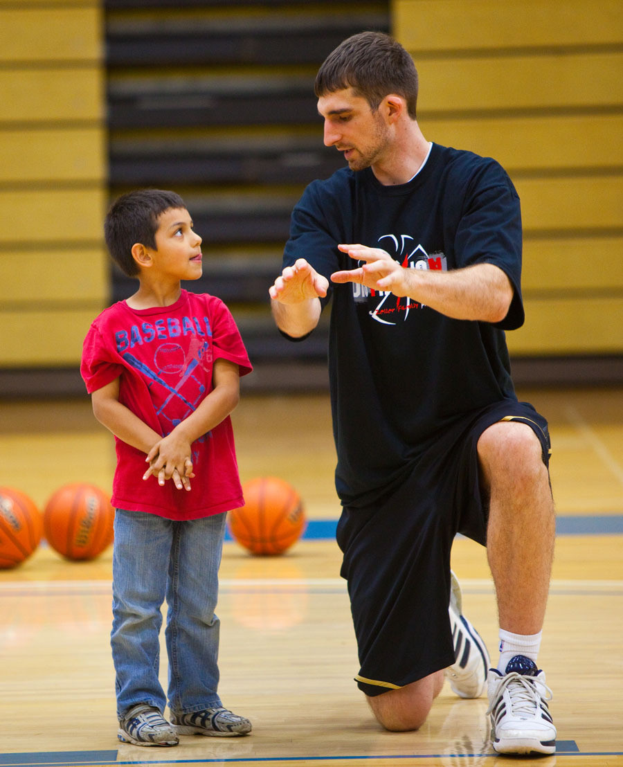 A Man Of DistinXion Luke Zeller ('09) hosted eight camps for 350 students this past summer.