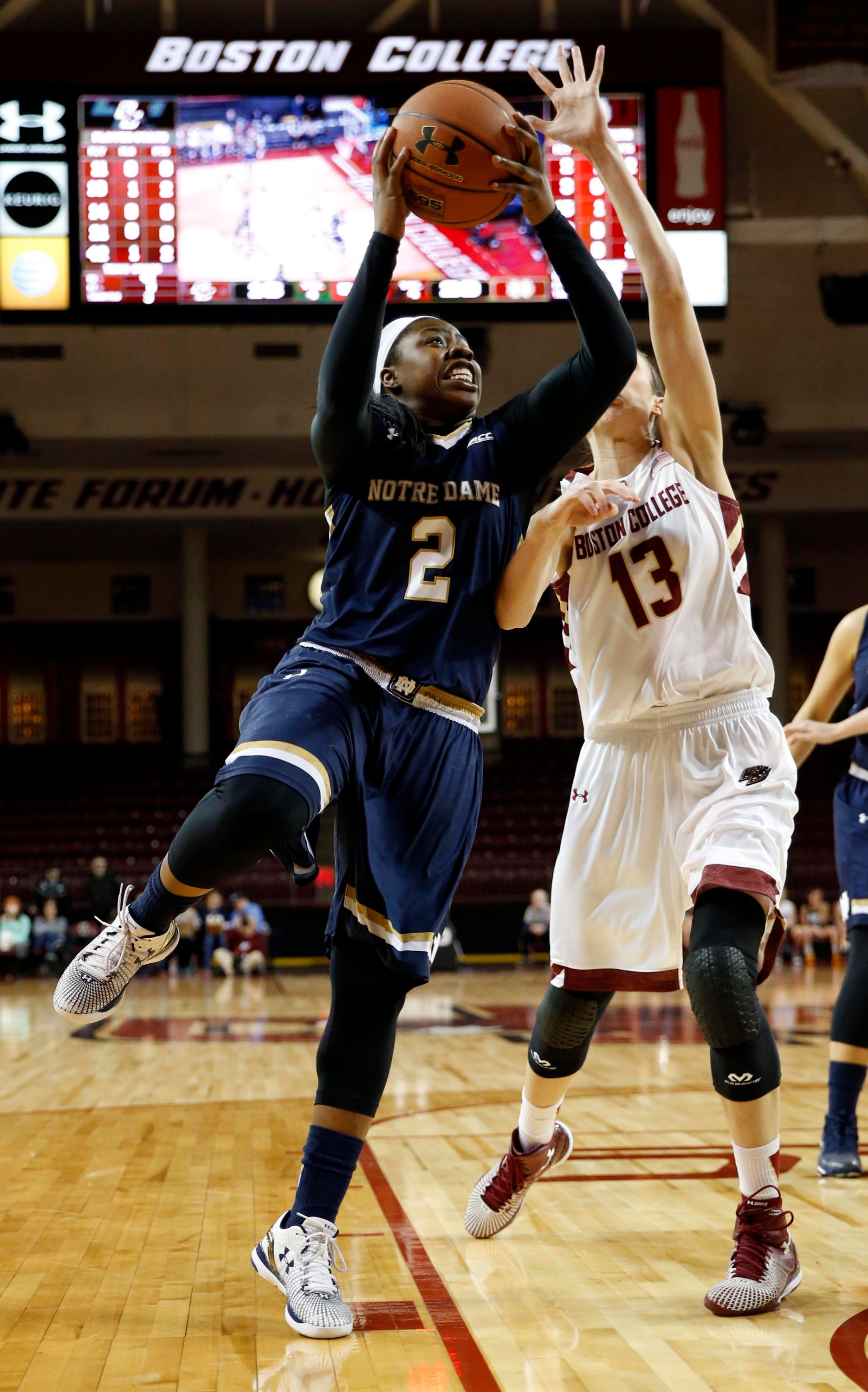 #3 Irish Defeat Boston College, 63-50 Arike Ogunbowale