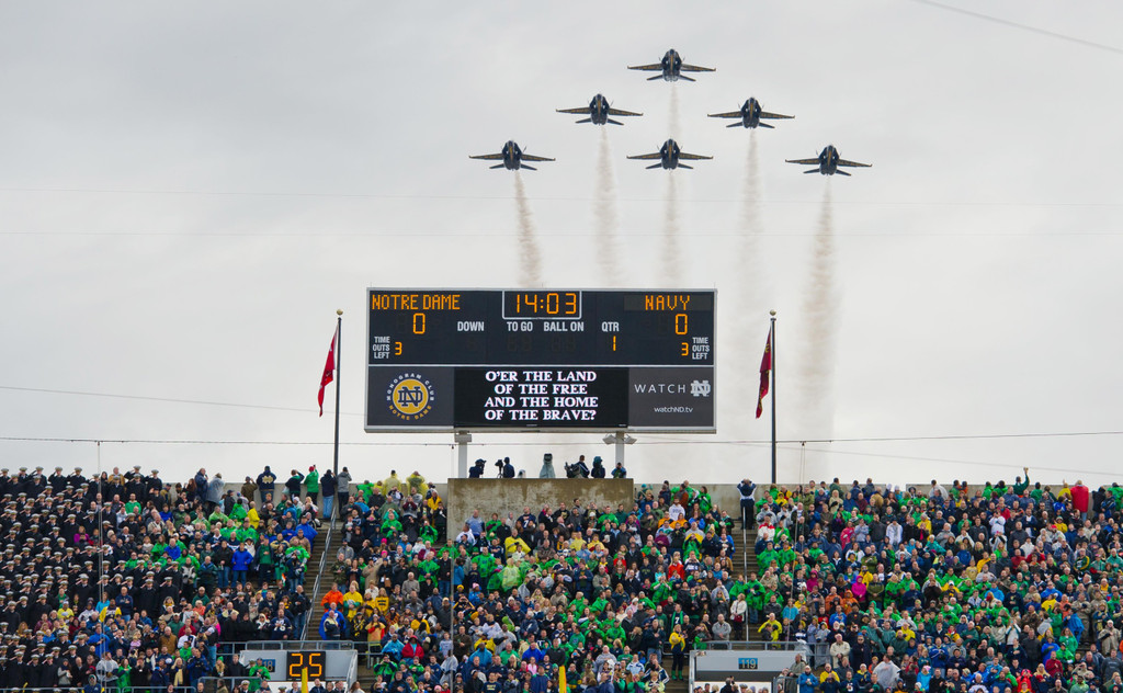 Notre Dame vs. Navy: The Recent Rivalry in Photos