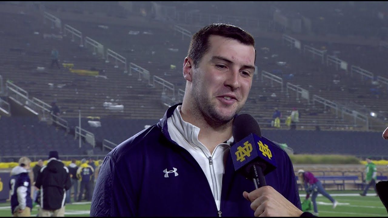 @NDFootball Nic Weishar Post-Game Interview - Wake Forest (2017)