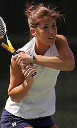 Senior Lauren Connelly is undefeated this spring, having gone 11-0 in doubles and 2-0 in singles.