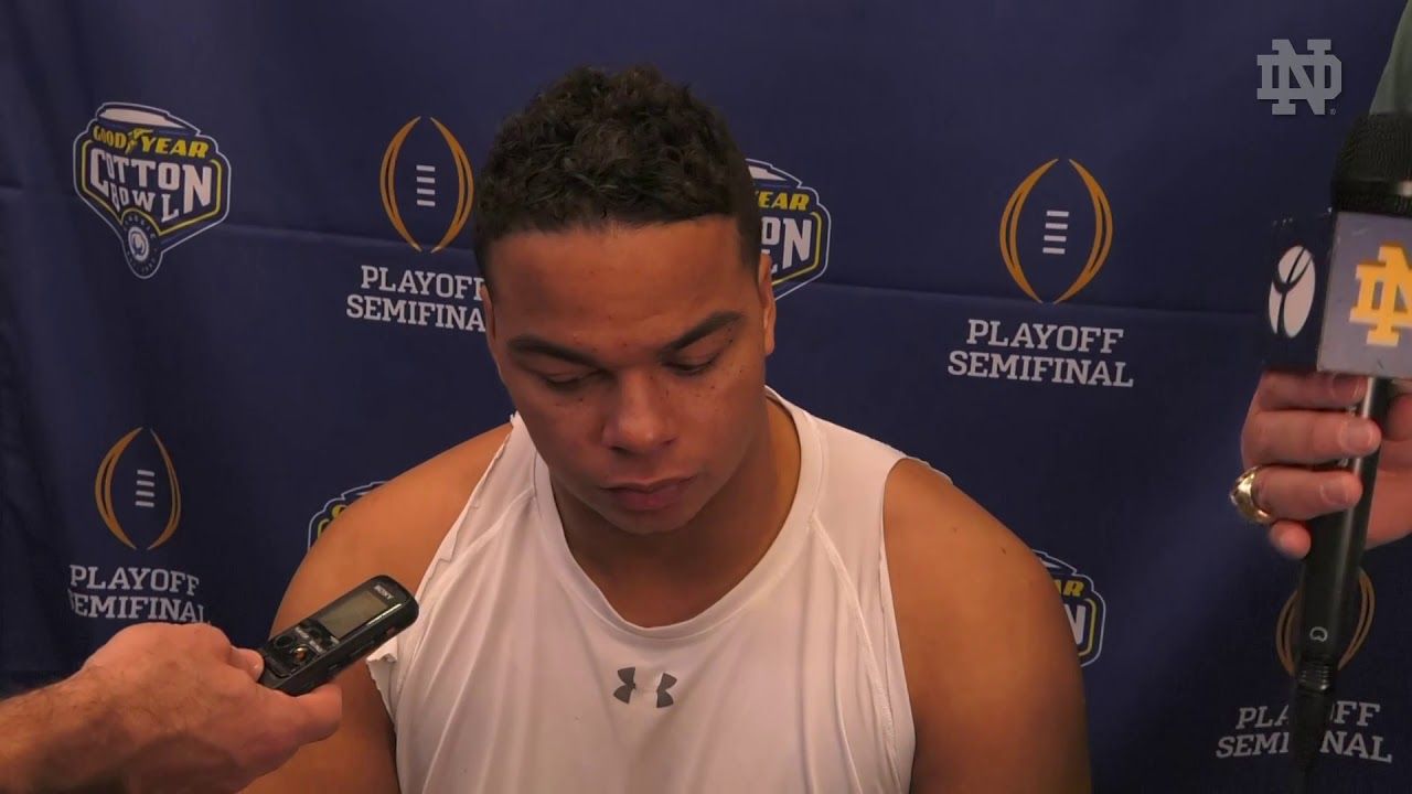 @NDFootball | Sam Mustipher Post-Game Interview vs. Clemson (2018)