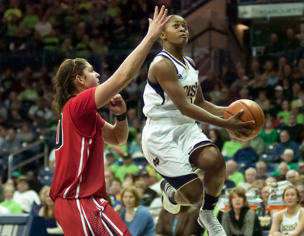Notre Dame Women's Basketball vs Saint Francis 12-31-2012