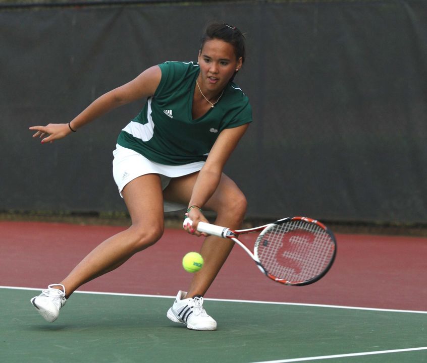 Sophomore Kristy Frilling advanced to the second round of the NCAA Singles Championships.