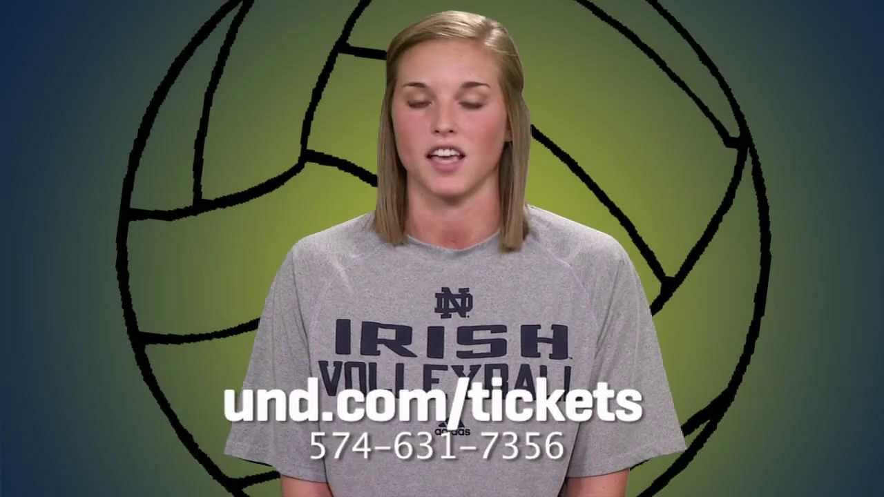 2013 Notre Dame Volleyball Season Tickets - Maggie Brindock
