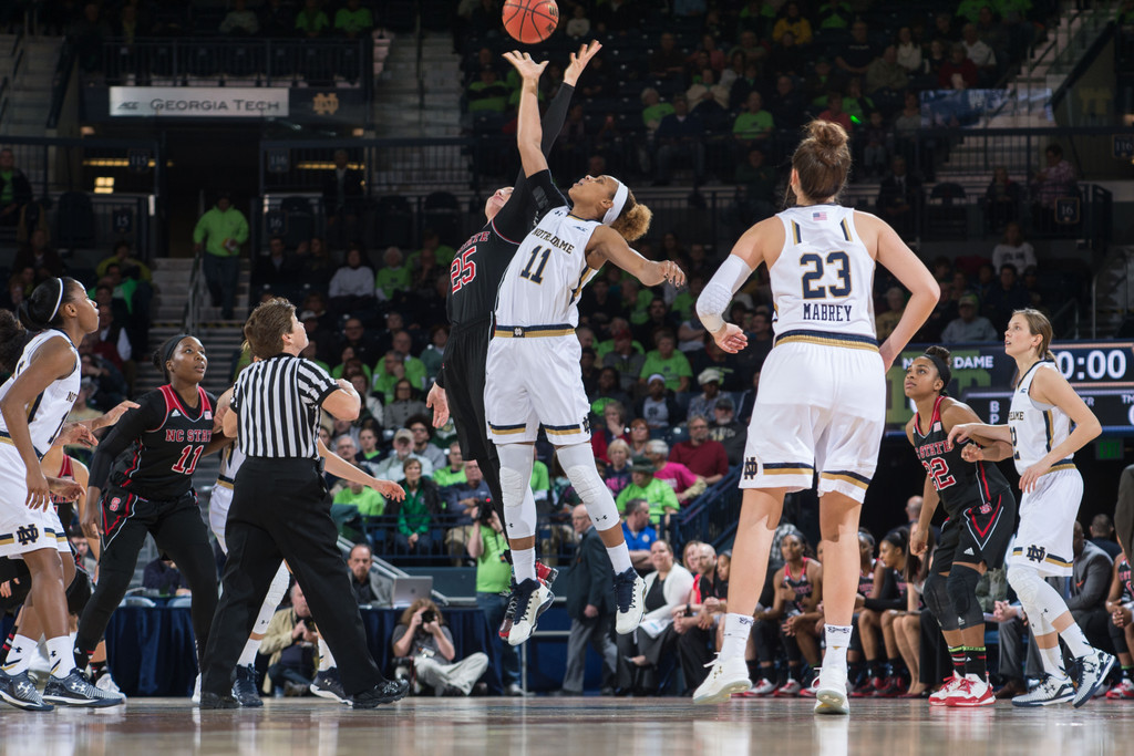 No. 3 Notre Dame, 82 vs. NC State, 46