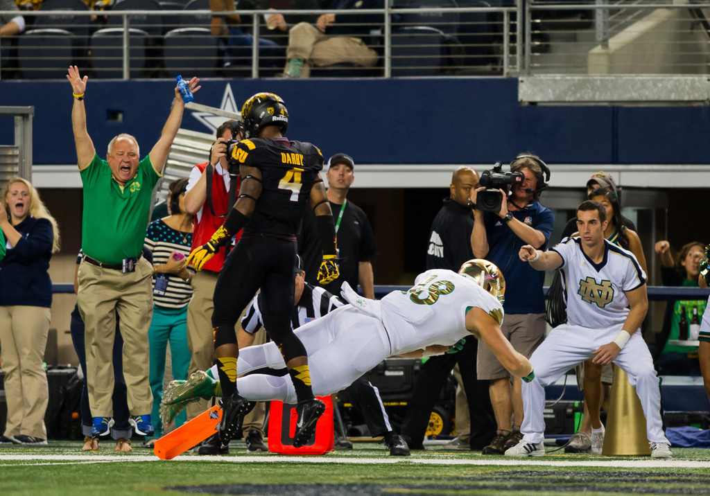Notre Dame vs. #22/24 Arizona State (USATSI)