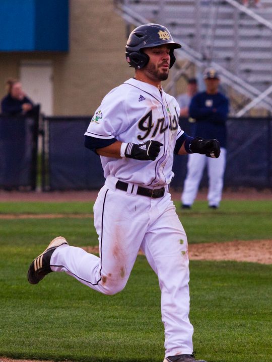 Frank DeSico scored two of Notre Dame's nine runs on Friday