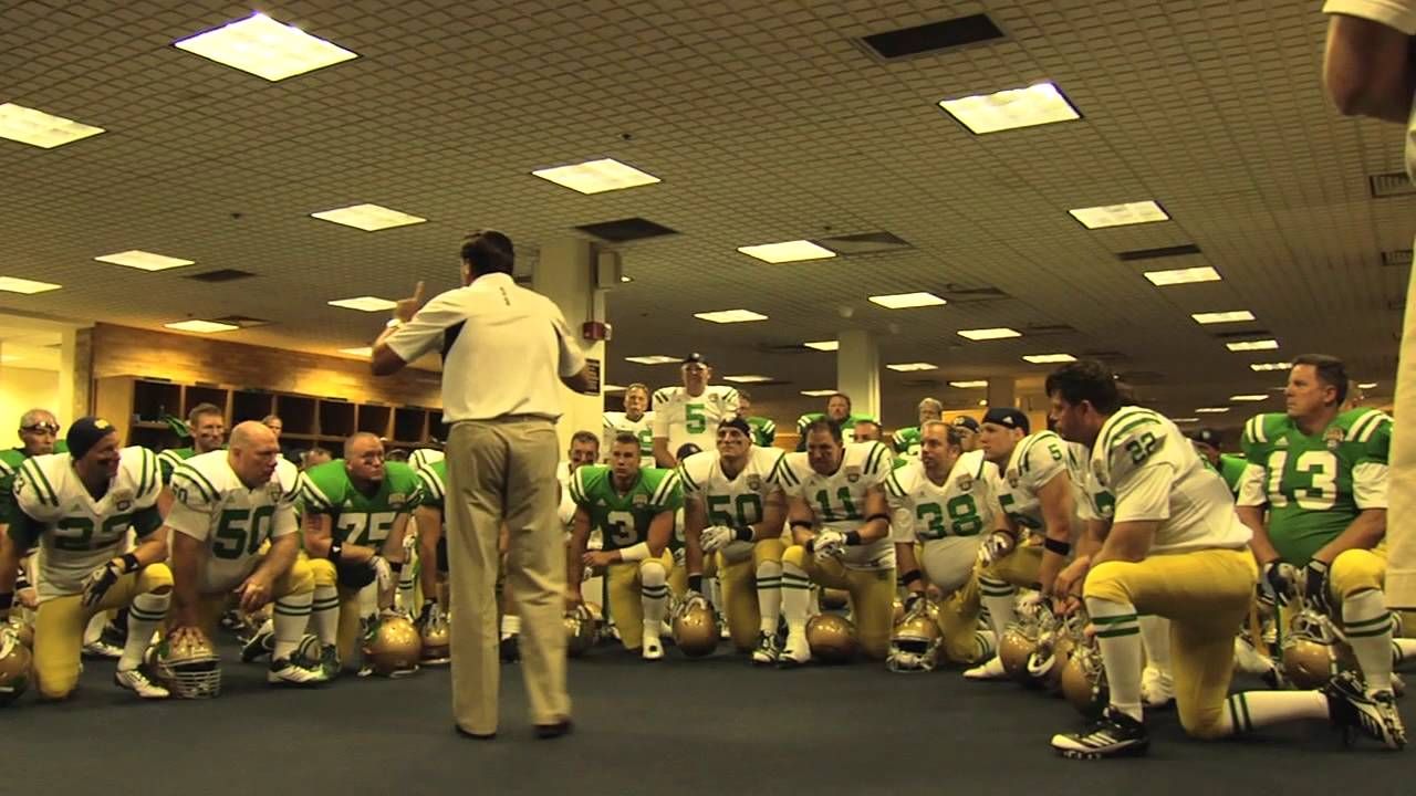 Notre Dame Football Fantasy Camp - Coach Diaco Pregame Talk