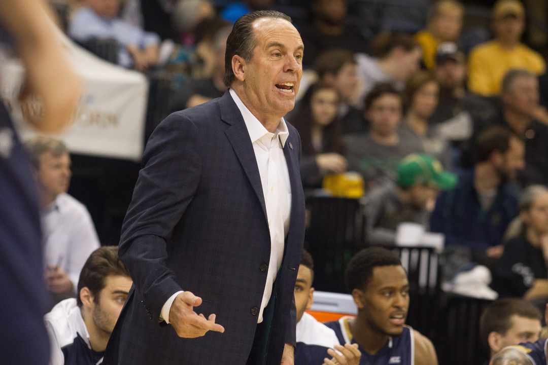 Irish head coach Mike Brey won his 450th career game at Wake Forest on Wednesday. 