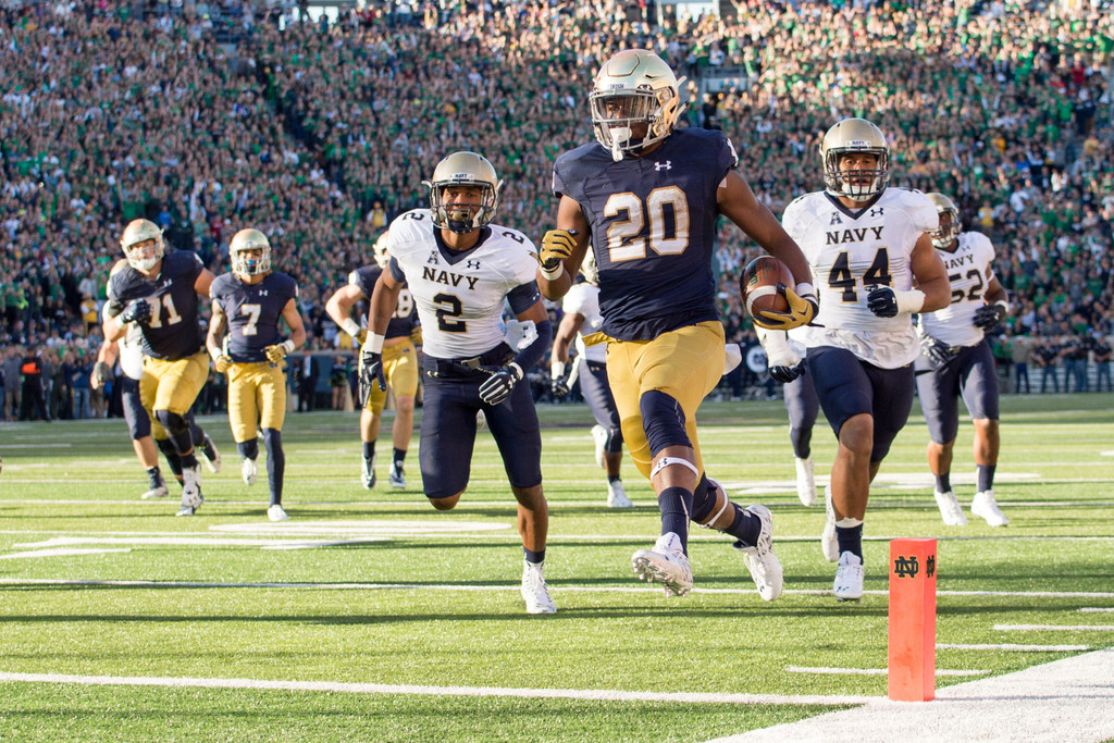 Notre Dame 41, Navy 24
