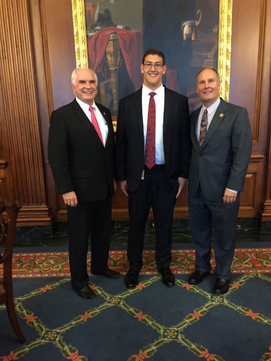 Steve Elmer with Michigan Congressman John Moolenaar (right) and Pennsylvania Congressman Mike Kelly (left).