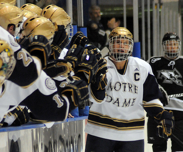 Irish Take To The Road For Weekend Series At Lake Superior State Notre Dame captain Ryan Thang had the hot hand for the Irish versus Michigan State, scoring four goals in the weekend series.