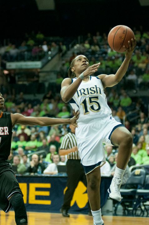 Senior guard/tri-captain Kaila Turner scored a season-high 11 points (including 3-of-4 three-pointers) on Thursday in Notre Dame's 87-57 win over Kansas State.