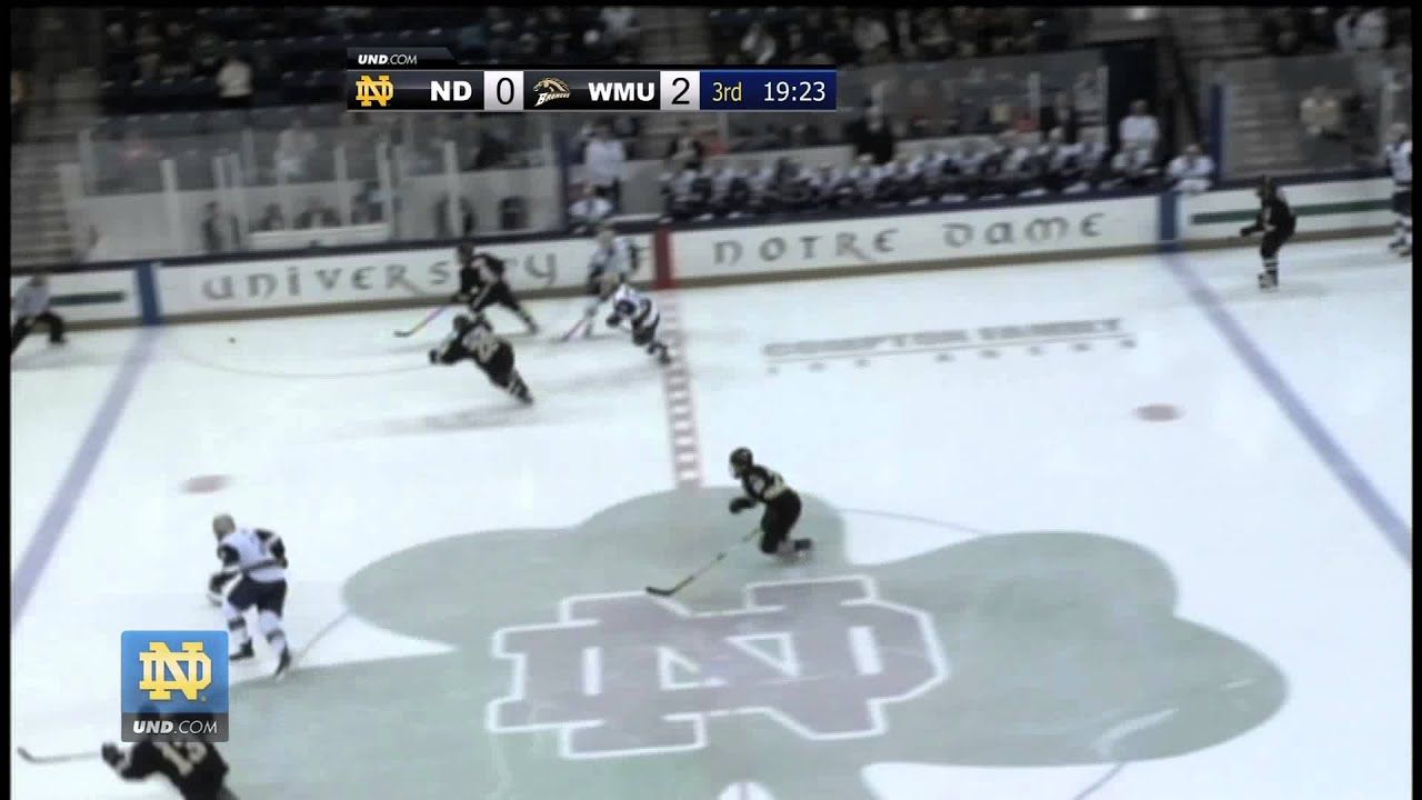 Western Michigan Notre Dame Hockey Highlights
