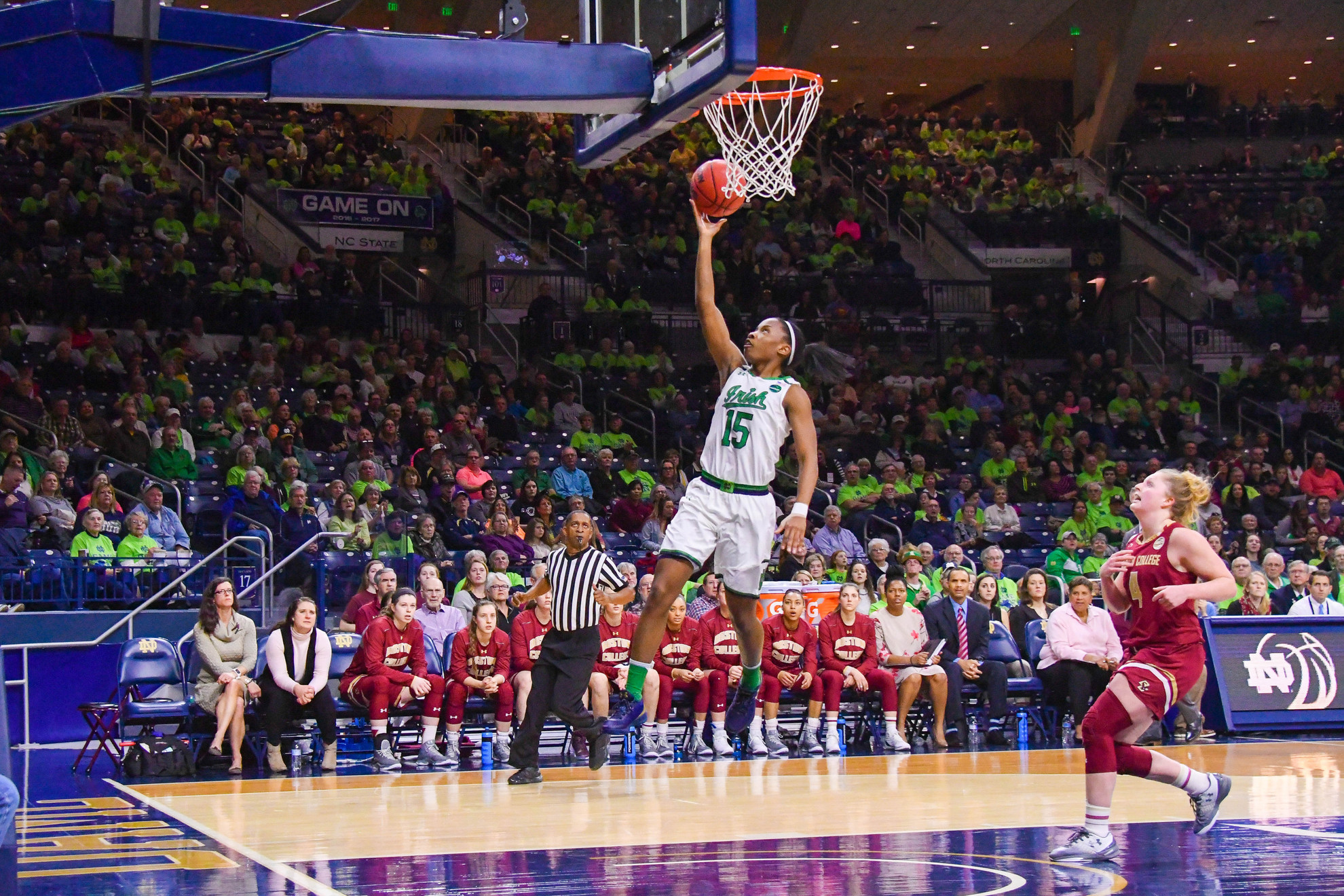 Allen, No. 5 Irish Cruise Past Boston College on Senior Night Allen, No. 5 Irish Cruise Past Boston College on Senior Night