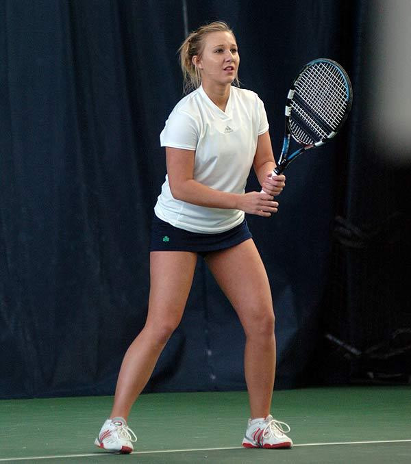 No. 14 Irish Earn Home Win Over No. 47 Ohio State Kelcy Tefft has an impressive 8-0 record in singles dual-match action this season.
