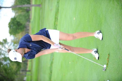 Talia Campbell and teammate Ashley Armstrong both shot a five-over par 77 on the second day of competition.