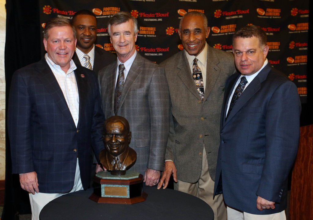 Eddie Robinson Award Trophy Presentation