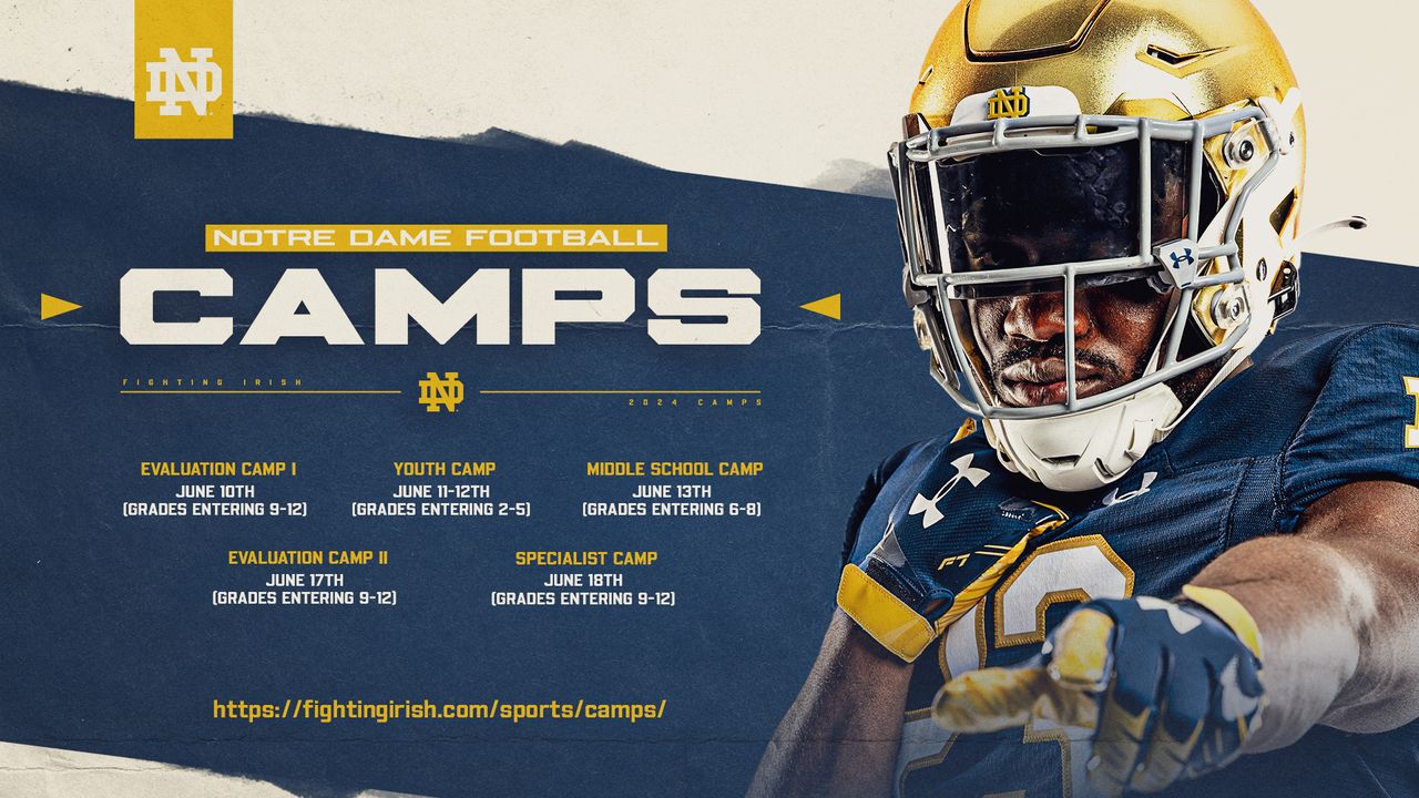 2024 Football Camps Available Now Notre Dame Fighting Irish