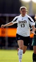 Senior forward Maggie Manning was one of four Irish players who scored or assisted on multiple goals in the 7-0 win at Seton Hall.