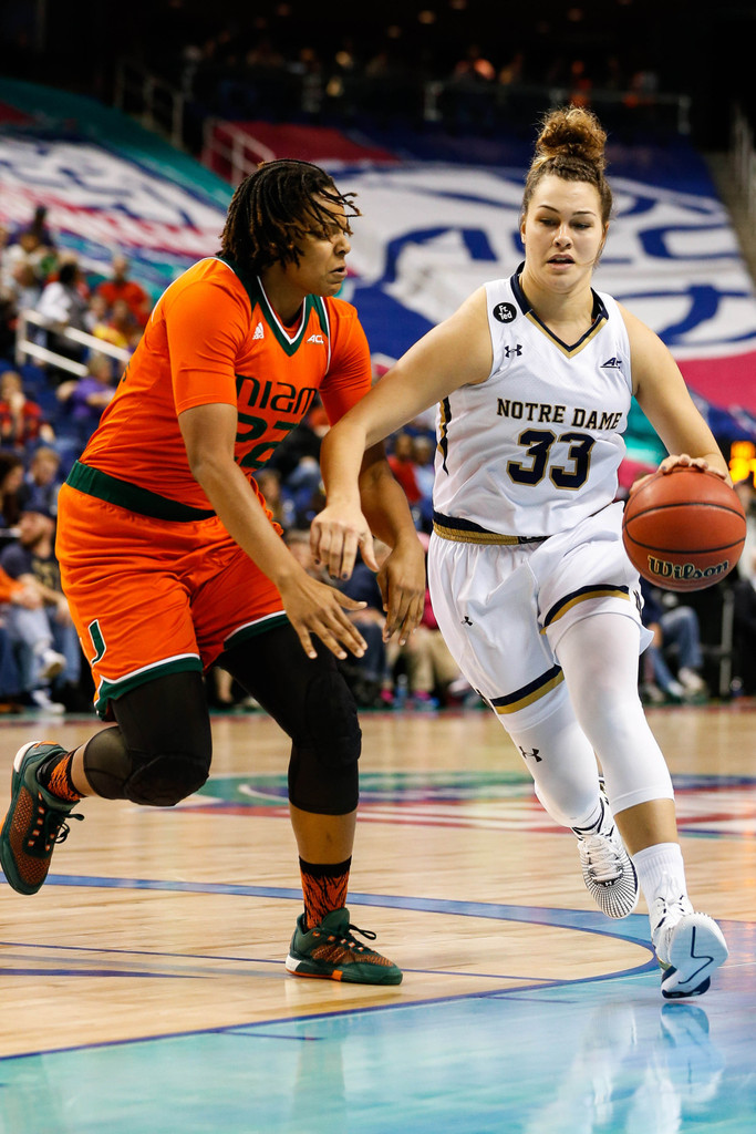 No. 21 Miami, 67 vs. No. 2 Notre Dame, 78