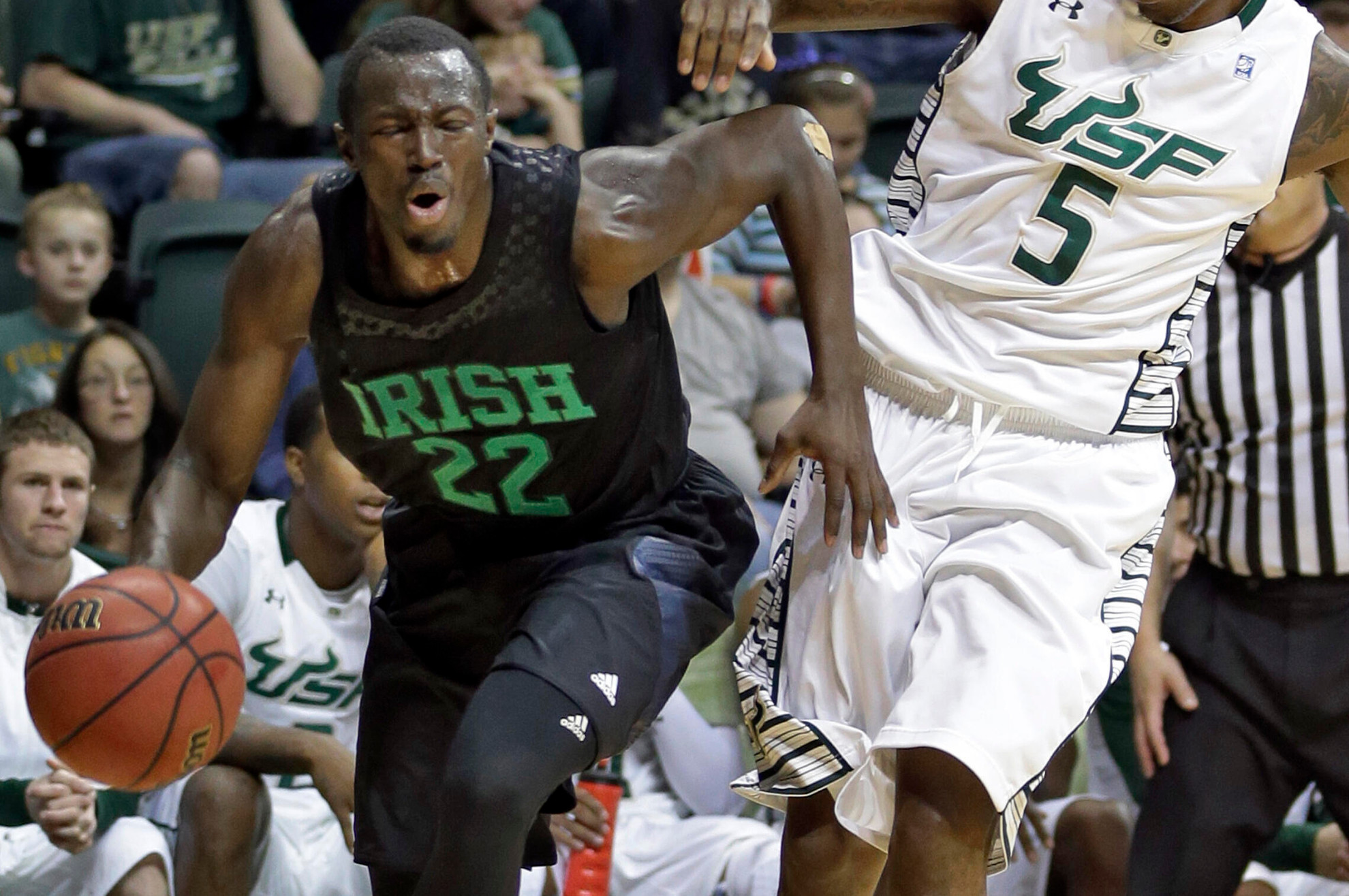 No. 24 Irish Hold Off USF, 73-65 Notre Dame South Florida Basketball